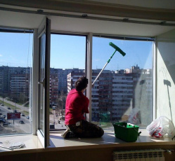 Мытье окон в однокомнатной квартире Таловая